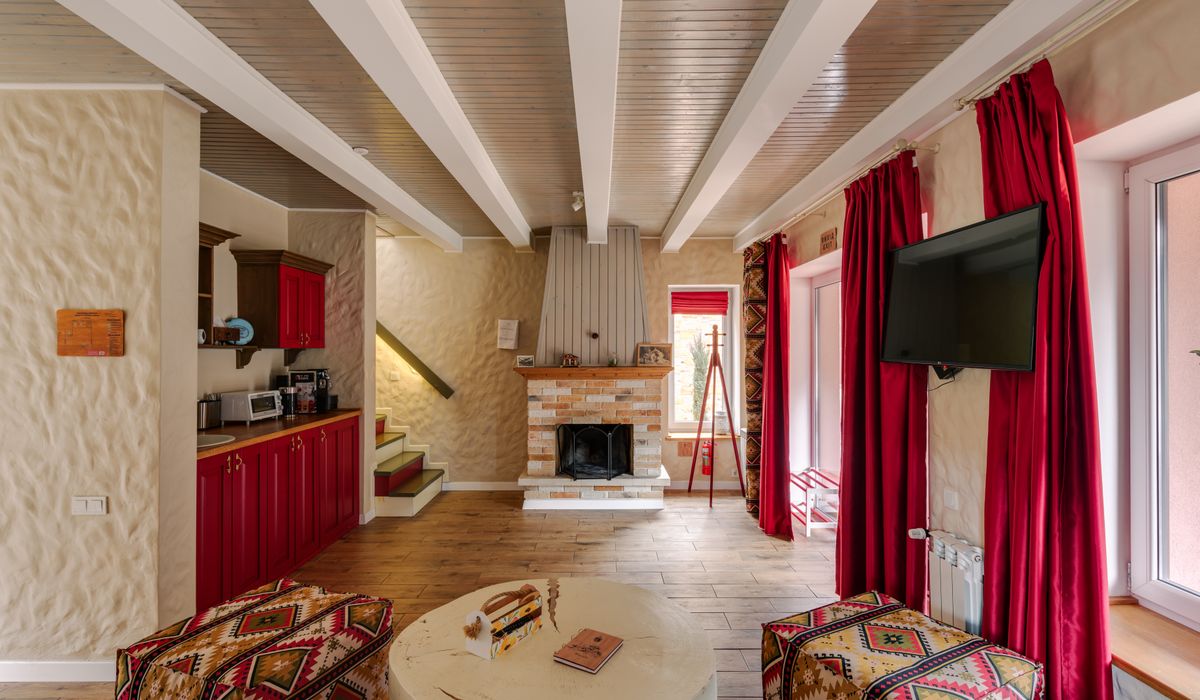 How to Layer Lighting in a Low-Beamed Cottage Room